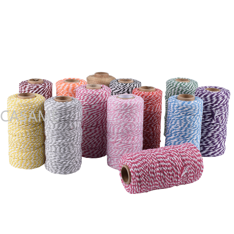 Home And Textiles Today - 複数のカラフルな糸コード手作り工芸品 DIY ベージュツイストコットンマクラメコード麻ひものロープストリングホームテキスタイル装飾