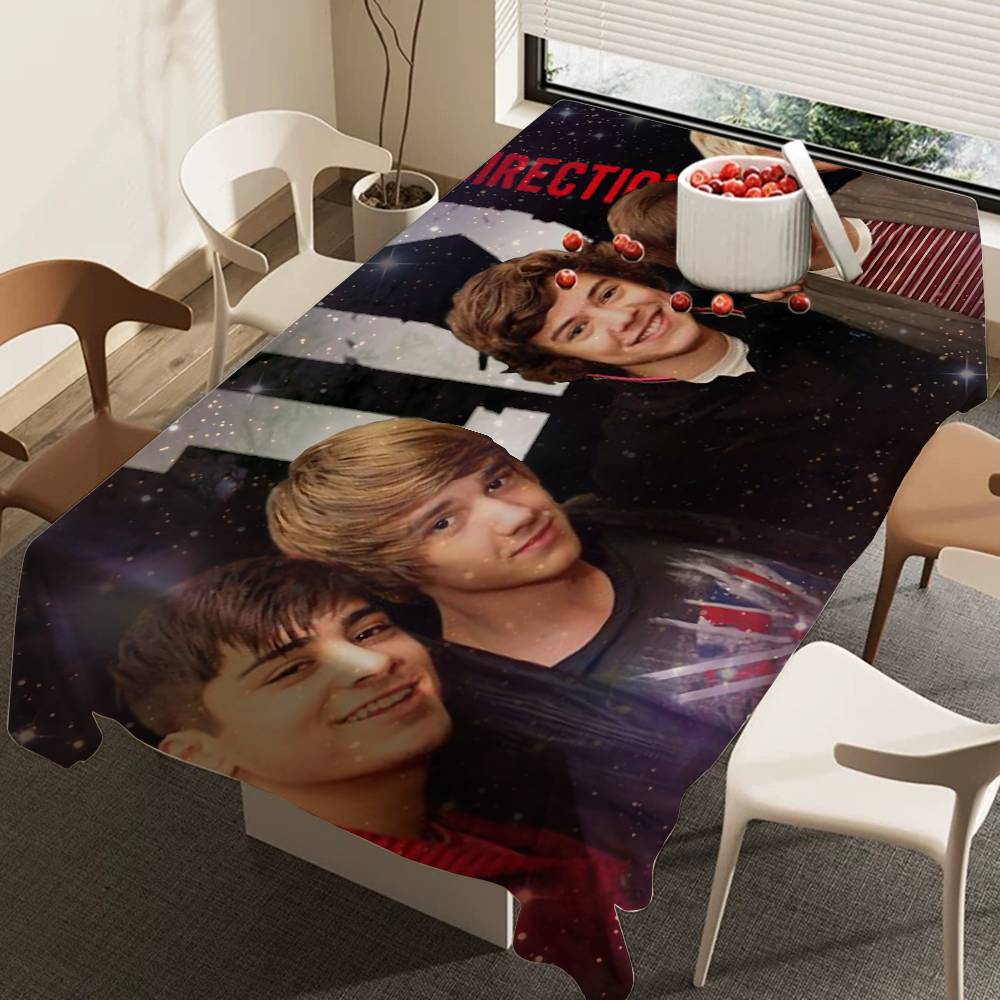 Home Textiles Direct - O-One D-Direction バンド柄テーブルクロス 室内・屋外ピクニックパーティー用テーブルカバー キッチン・ダイニングテーブル・ウェディングデコレーション