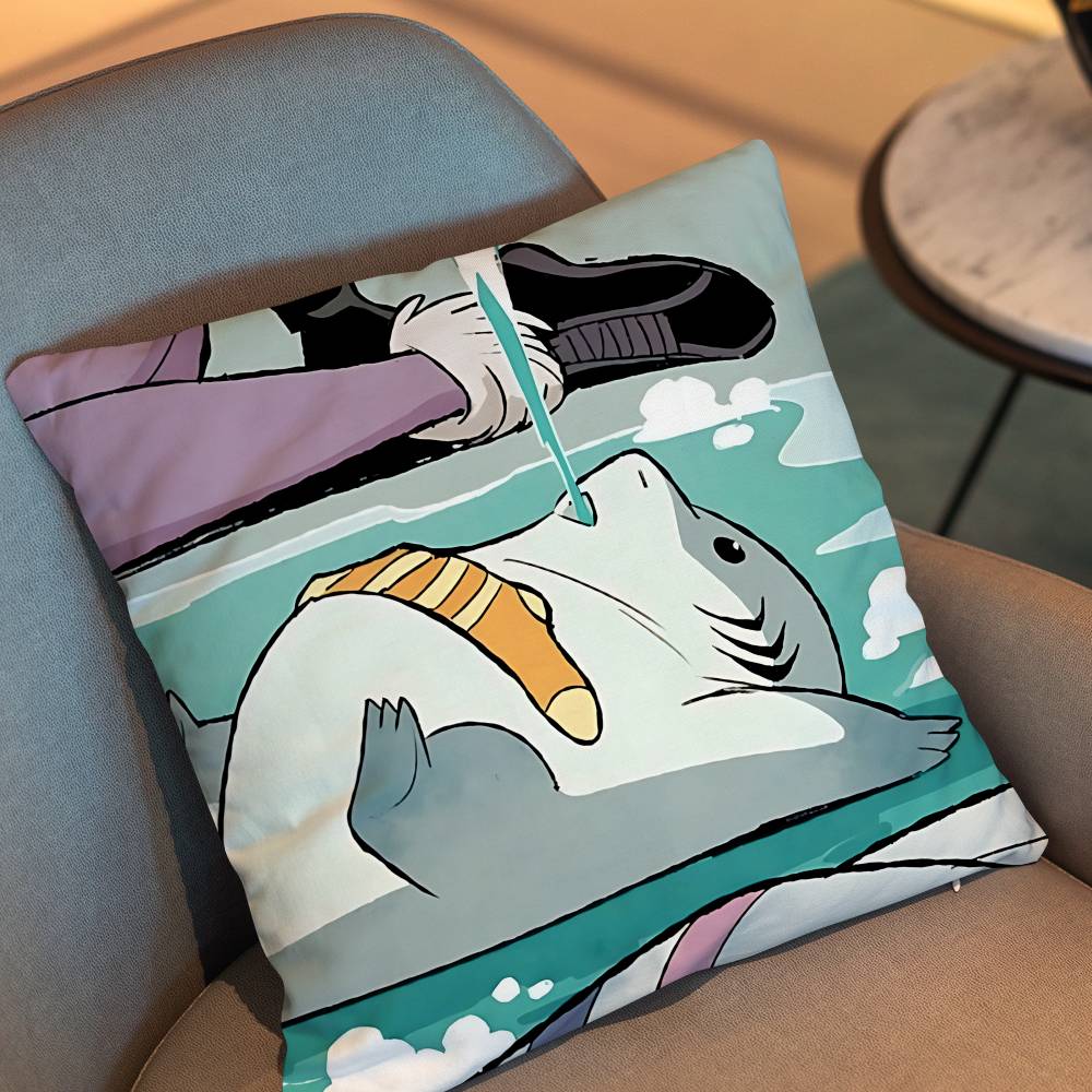 ランドシャークかわいいジェフ枕カバーオフィスクッションソファ - Home Landing Textiles のレビューと価格