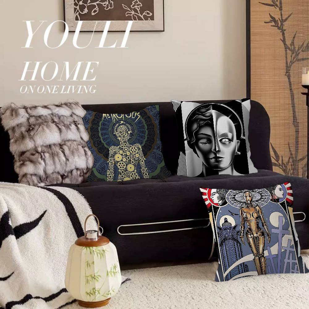 80年代レトロメトロポリスドイツクッションカバー、車用スロー - Home Textiles Germany のレビューと価格