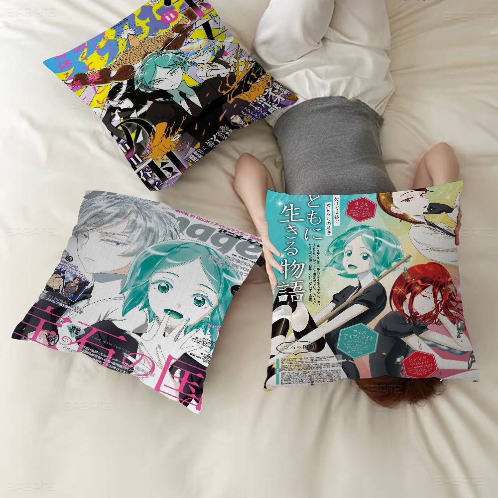 アニメ「宝石の国」枕ギフトホームオフィス装飾枕寝室ソファ車ク - Home Landing Textiles のレビューと価格