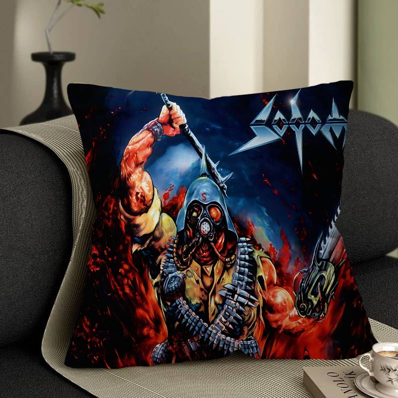 Sodoms Germany スラッシュメタルバンド枕カバー - Home Textiles Germany のレビューと価格