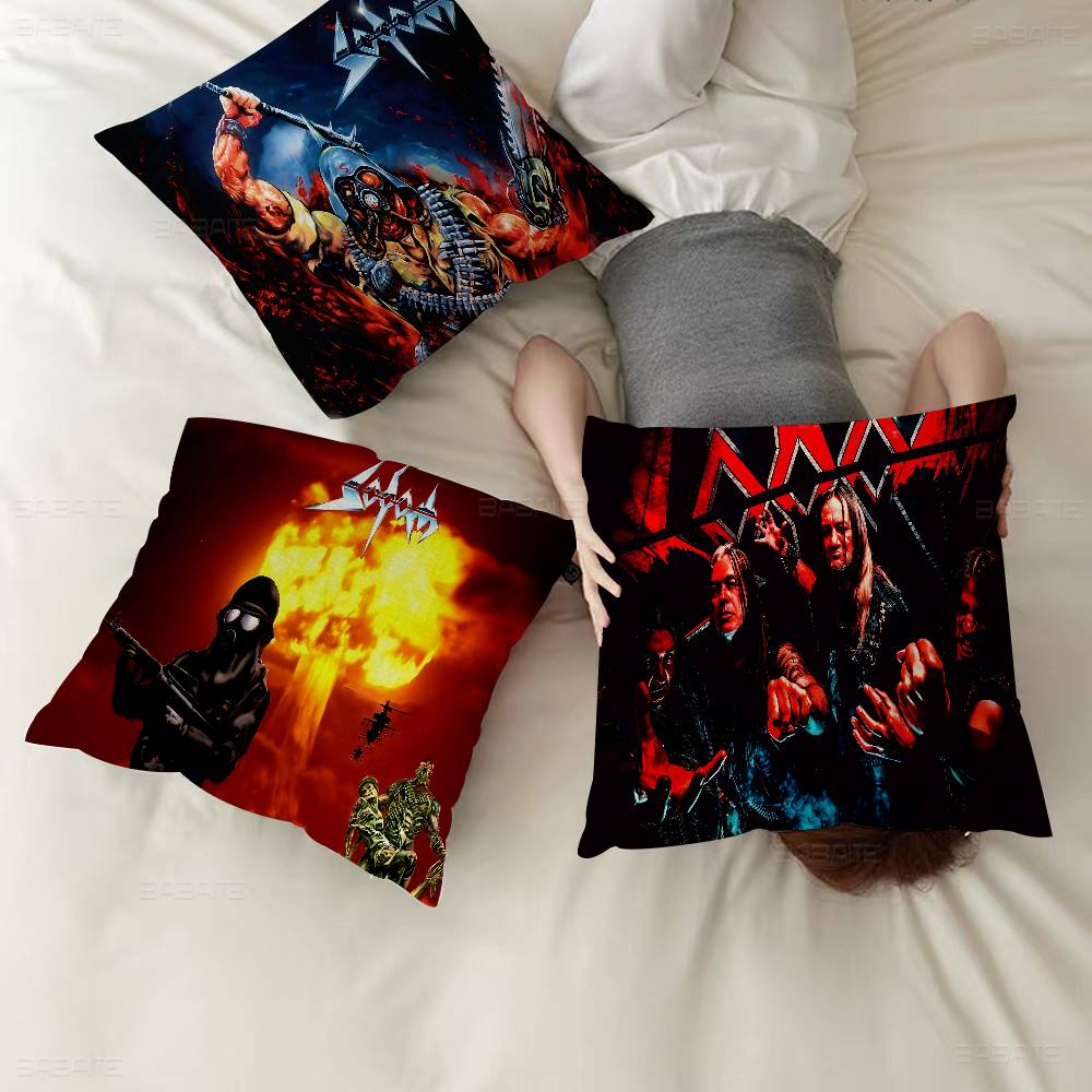 Sodoms Germany スラッシュメタルバンド枕カバー - Home Textiles Germany のレビューと価格