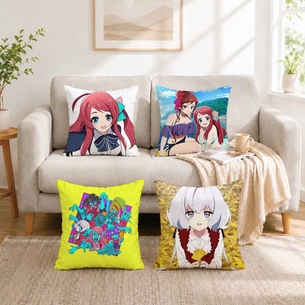 A-Anime ゾンビランドサガ枕カバー正方形両面ソファクッ - Home Landing Textiles のレビューと価格